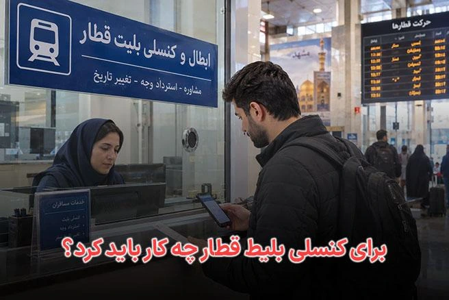 برای کنسلی بلیط قطار چه کار باید کرد؟