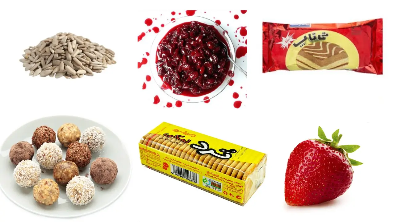 خوراکی با حرف ت برای کلاس اول