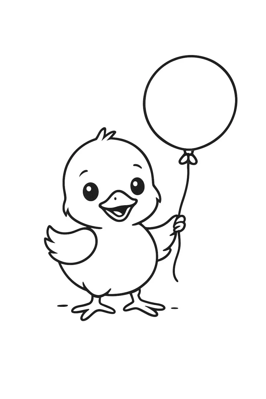 نقاشی جوجه برای رنگ آمیزی