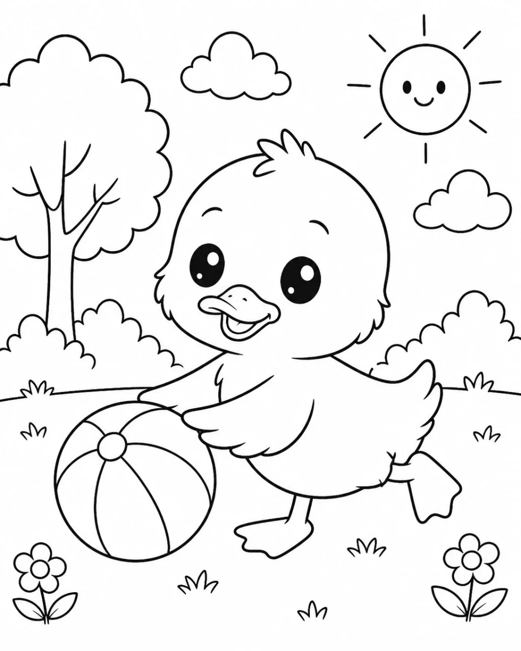 نقاشی جوجه برای رنگ آمیزی