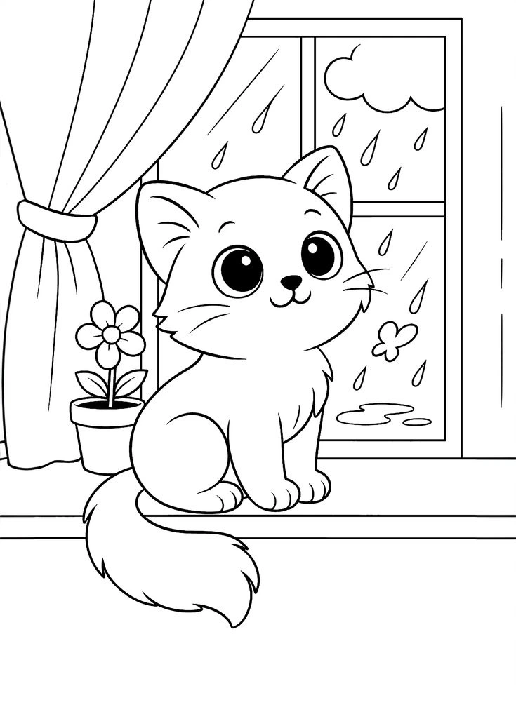 نقاشی گربه