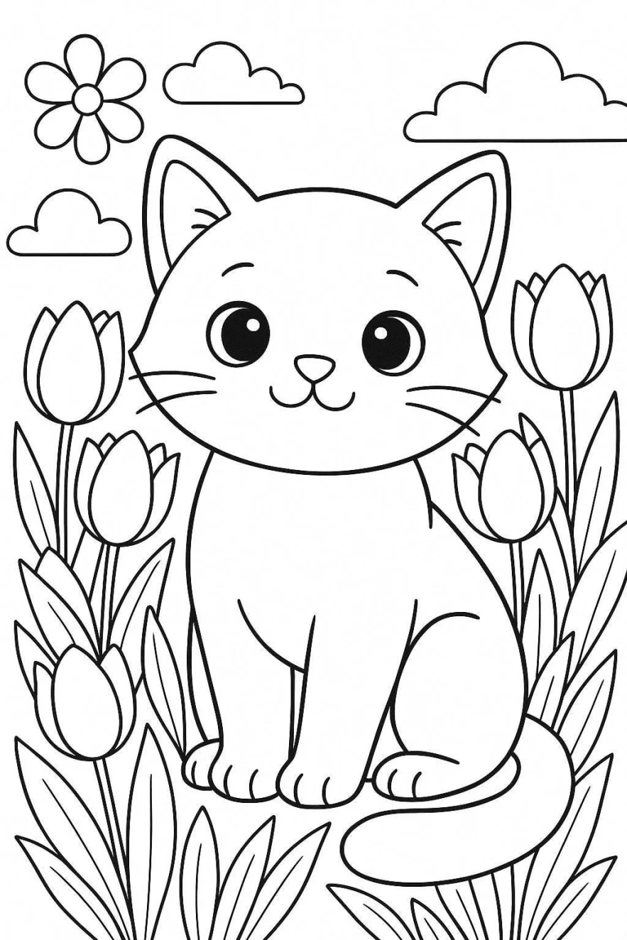 نقاشی گربه