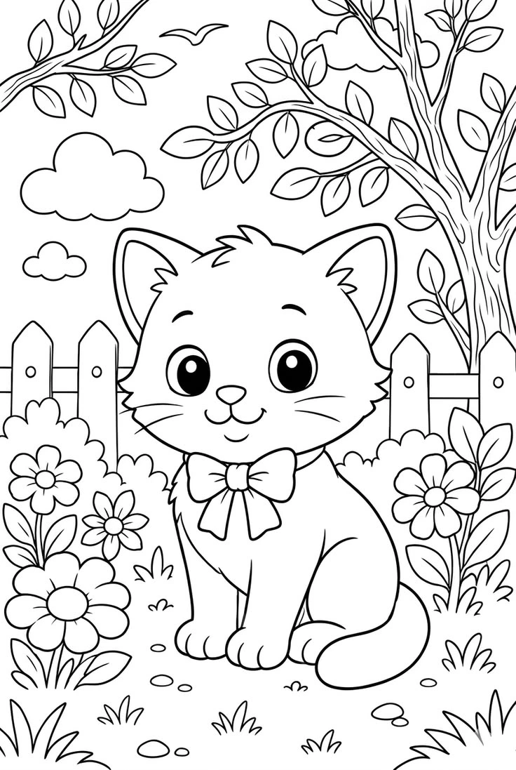 نقاشی گربه