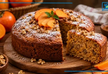 طرز تهیه کیک خرمالو خوشمزه و پاییزی در خانه