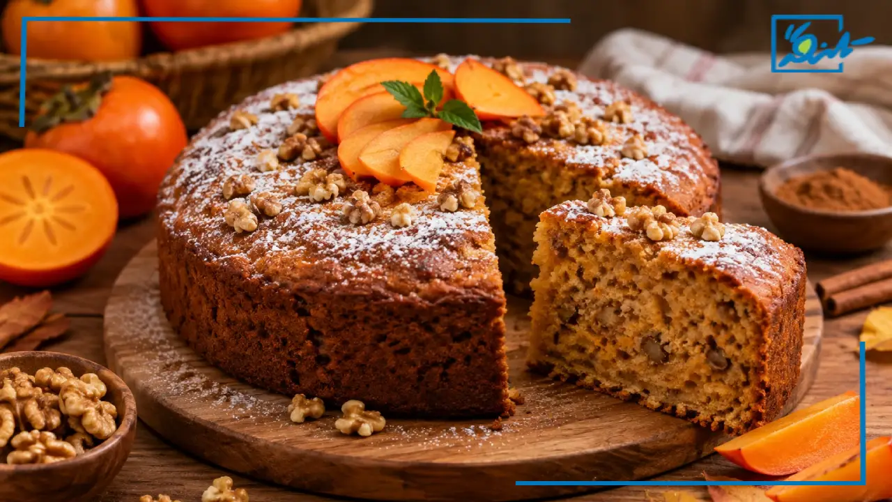 طرز تهیه کیک خرمالو خوشمزه و پاییزی در خانه