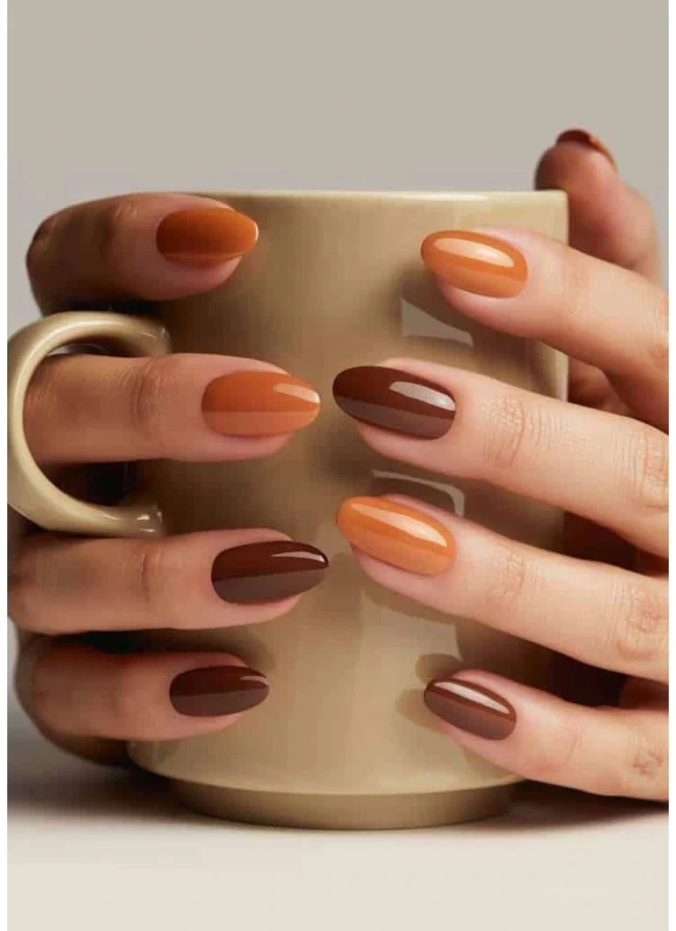 طرح ناخن پاییزی