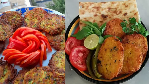 طرز تهیه کوکو سیب زمینی خام برای ۴ نفر خوشمزه و ترد