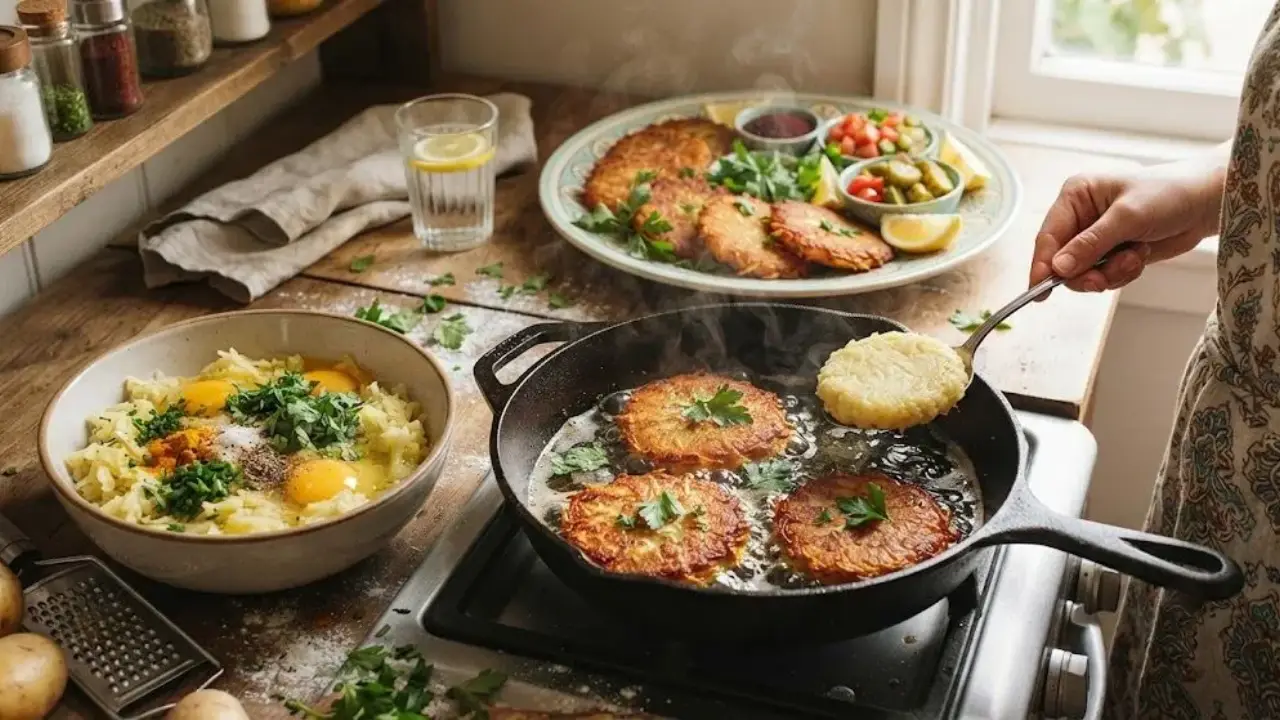کوکو سیب زمینی خام برای 4 نفر